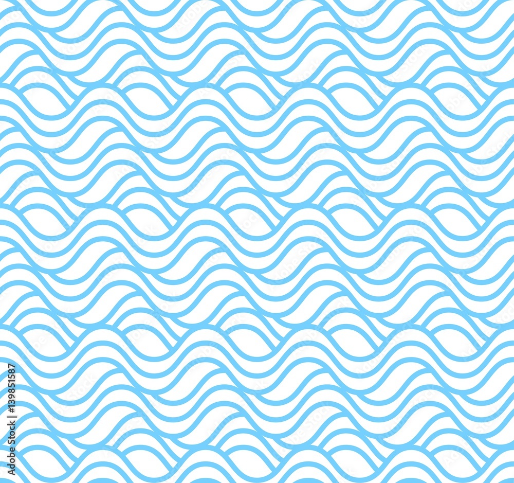Seamless water wave patterns. Simple seamless beauty Summer time background. Vector illustration. Seamless water wave patterns. Simple seamless beauty Summer time background. Vector illustration.