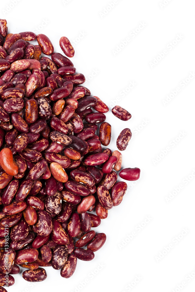 Red beans isolated on white background Red beans isolated on white background