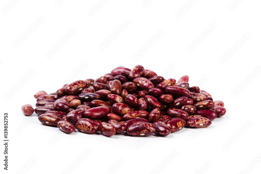 Red beans isolated on white background Red beans isolated on white background