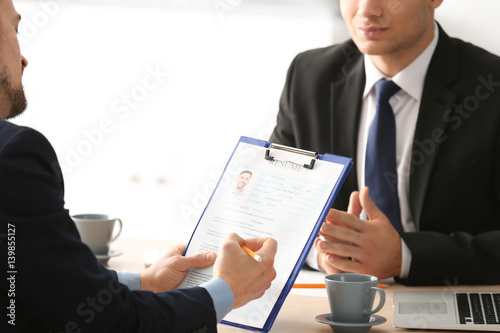 HR manager interviewing you...