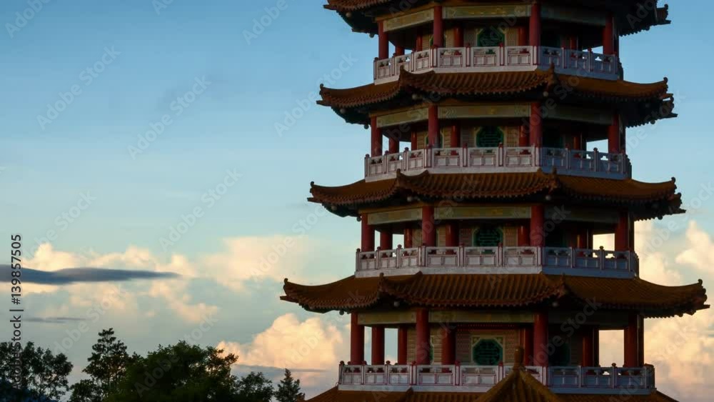 Time Lapse - Sunrise at Chin Swee Caves Temple, Genting Highlands, Malaysia. Time Lapse - Sunrise at Chin Swee Caves Temple, Genting Highlands, Malaysia.