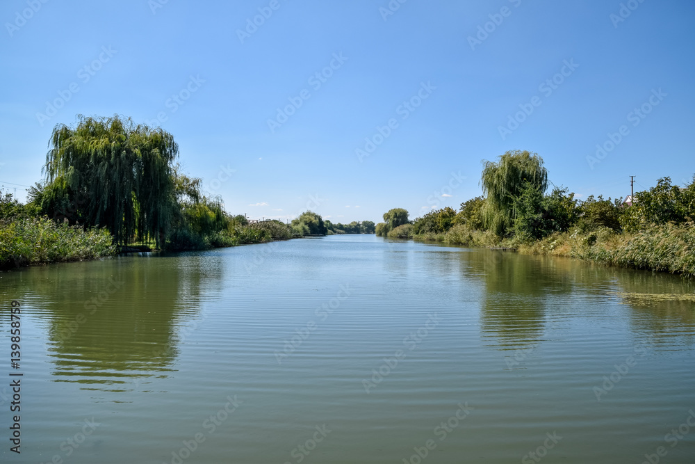 Poltava Yerik. Landscape river, water and trees. Poltava Yerik. Landscape river, water and trees.