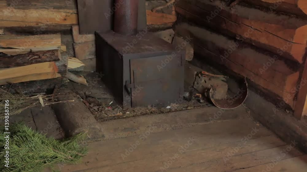 Forest cabin inside Forest cabin inside