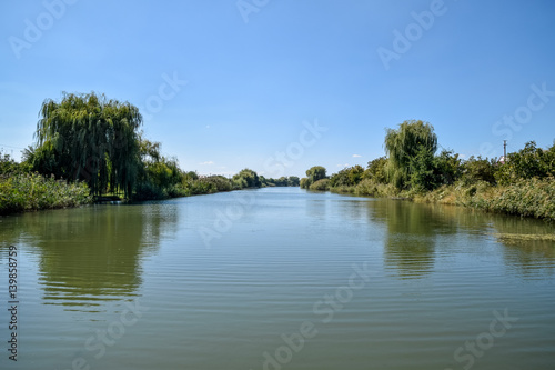 Poltava Yerik. Landscape river  water and trees.