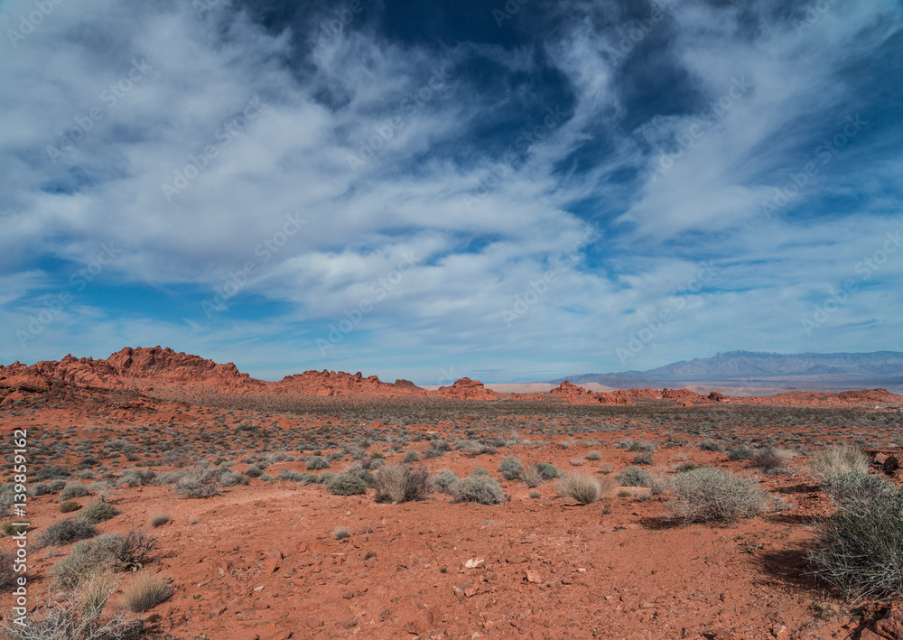Distant Mountains in Valley of Fire State Park Distant Mountains in Valley of Fire State Park