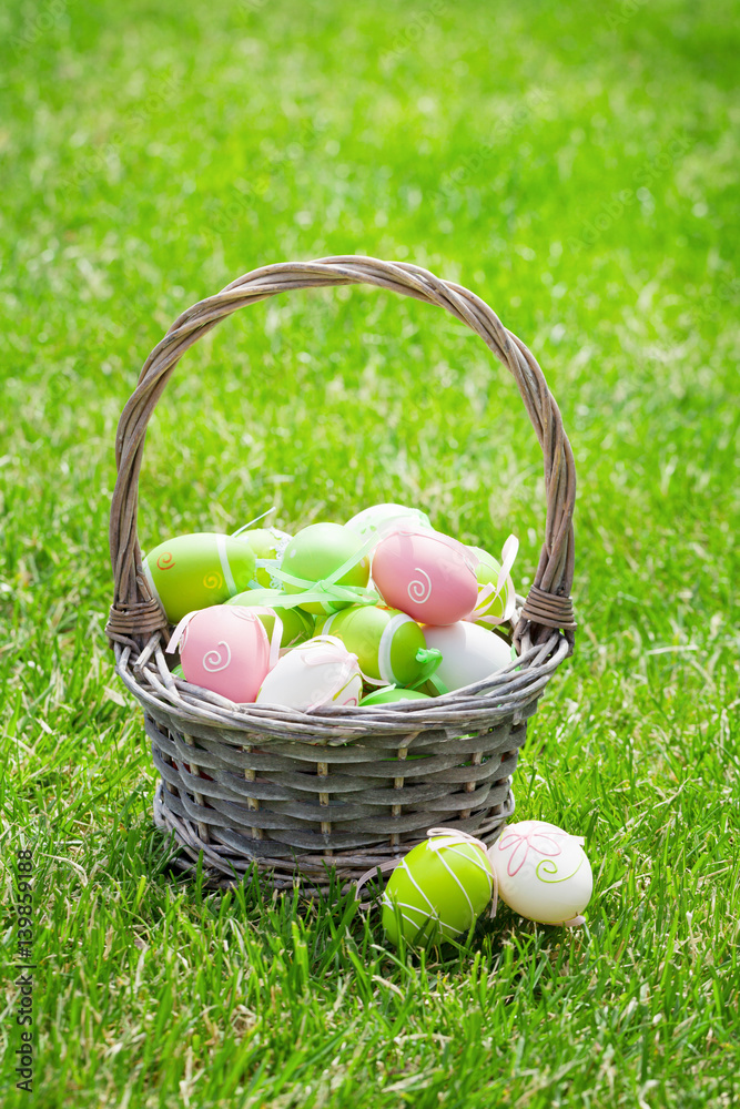 Easter eggs basket Easter eggs basket