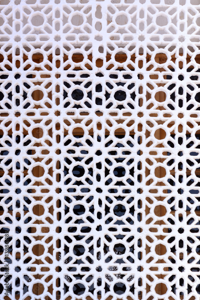 pattern on mosque window