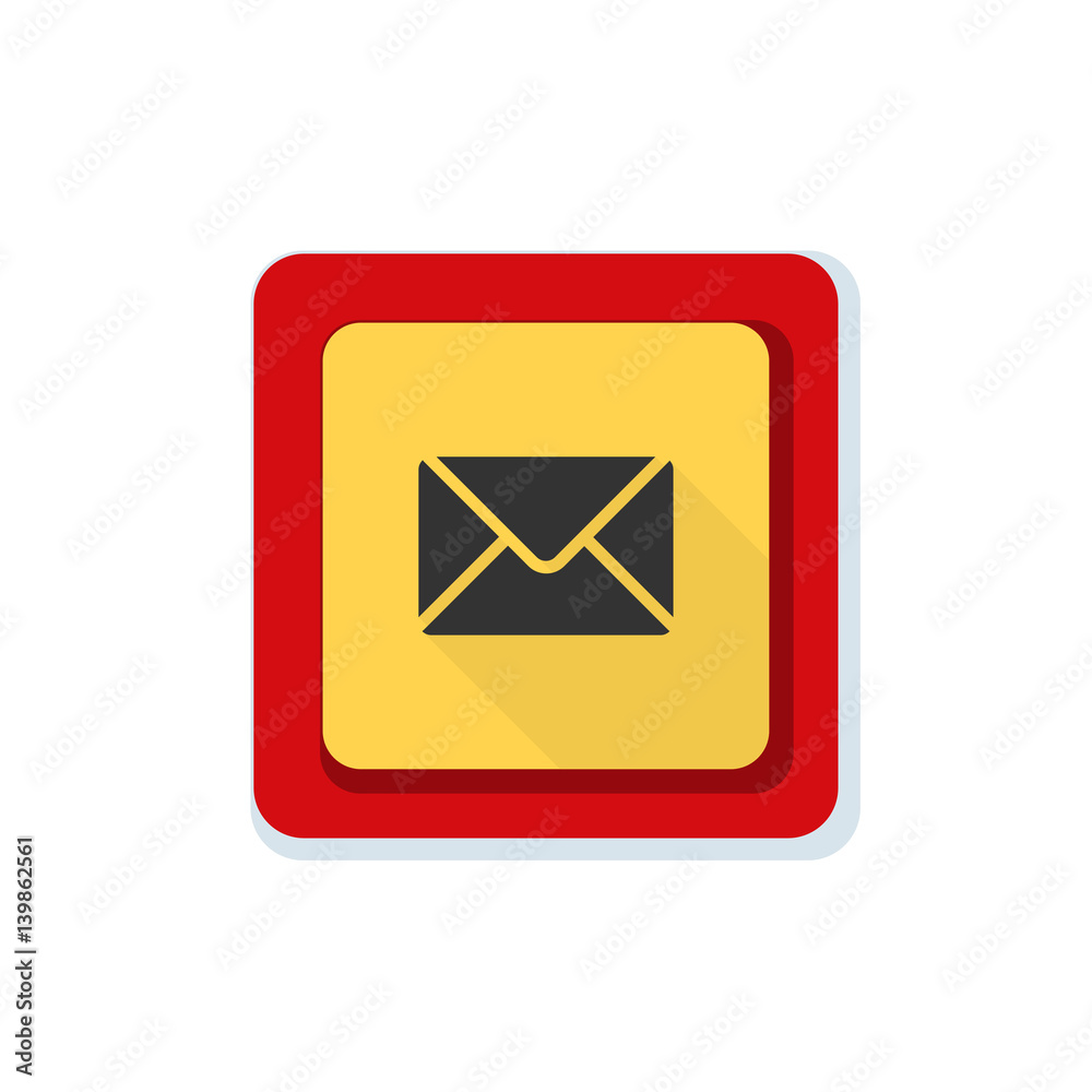 Mail button illustration Mail button illustration