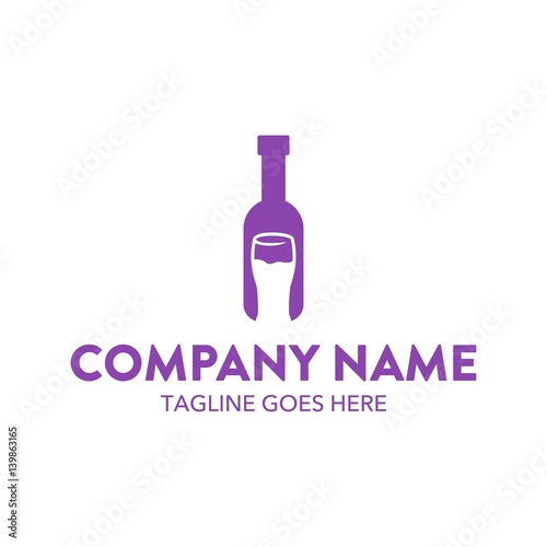 Drink, Beverage, Beer Unique Logo Template