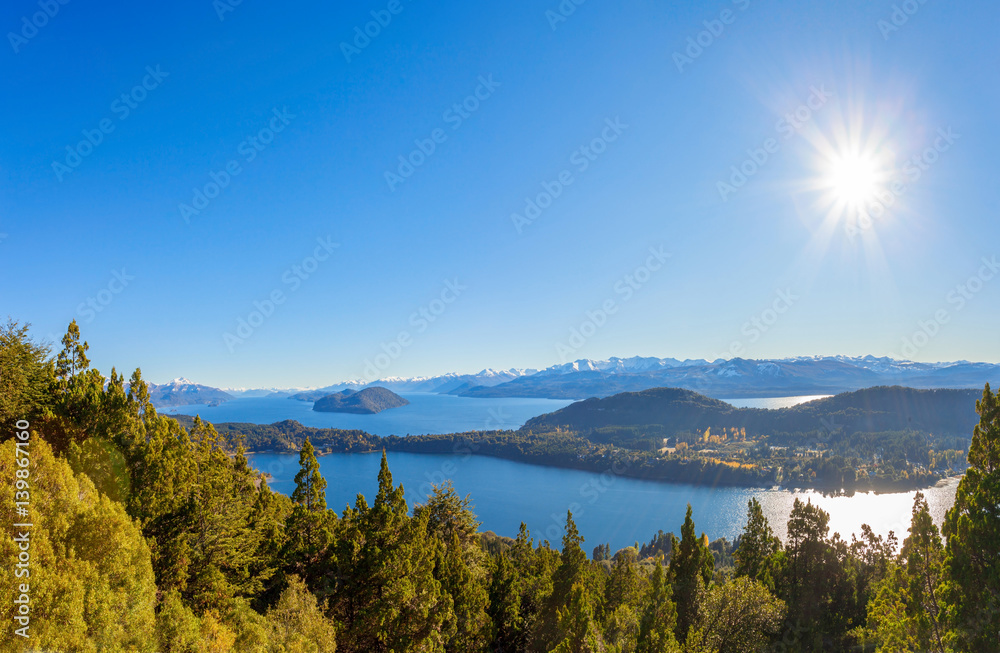Naklejka premium Bariloche landscape in Argentina