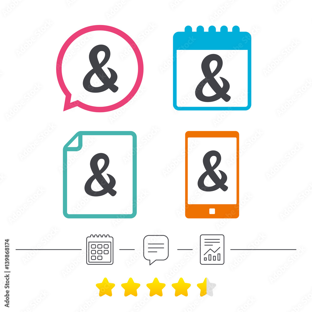 Ampersand sign icon. Logical operator AND. Ampersand sign icon. Logical operator AND.