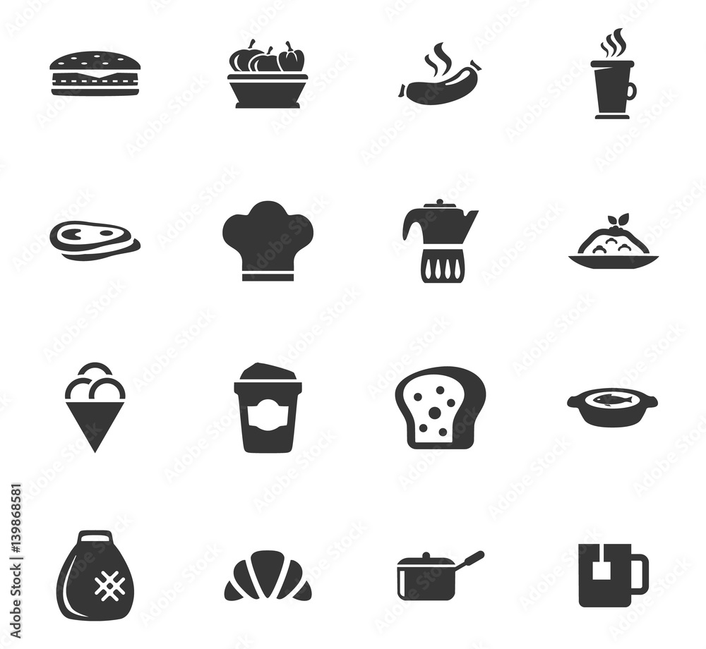 Food icons set Food icons set