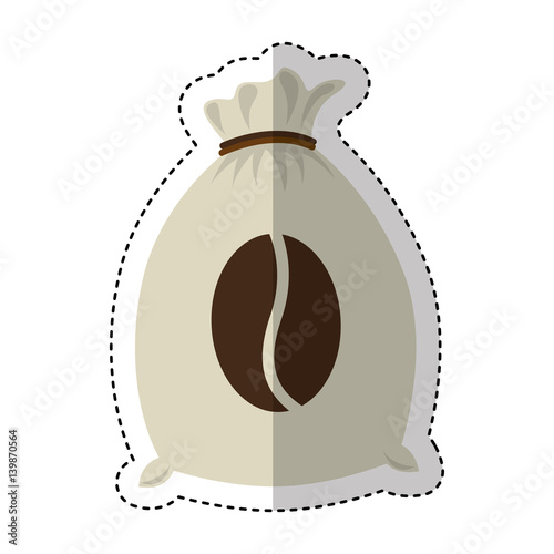 coffee sack isolated icon vector illustration design