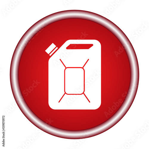 Fuel Can vector icon. Jerrycan oil. vector icon