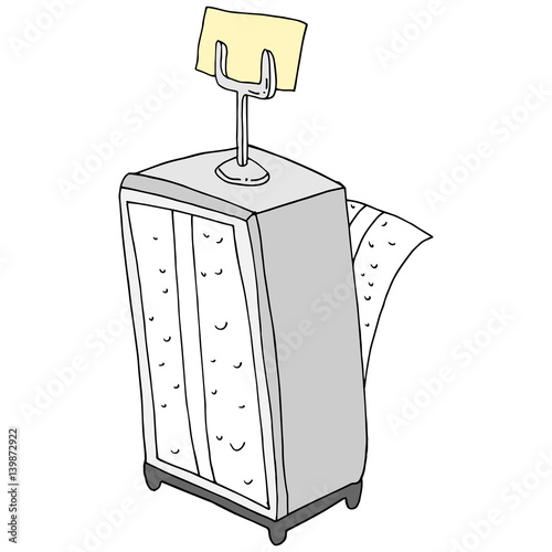 retro napkin holder reservation card holder