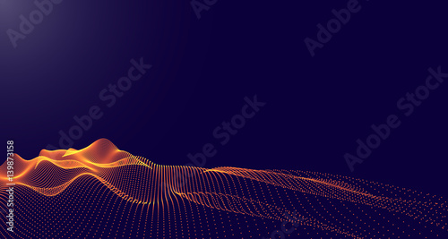 abstract vector landscape