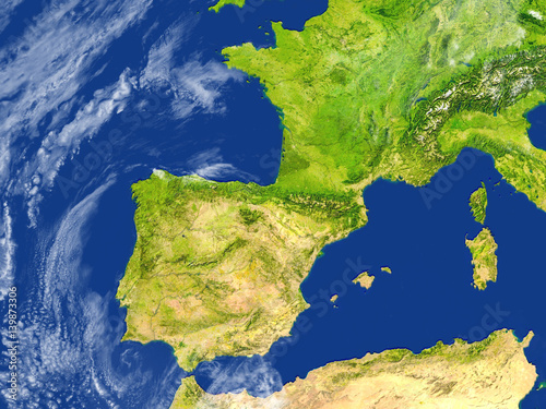 Iberia on planet Earth photo