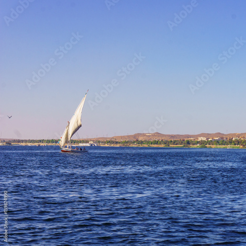 River Nile in Egypt. Life on the River Nile