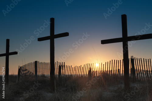 Crosses on the Beach