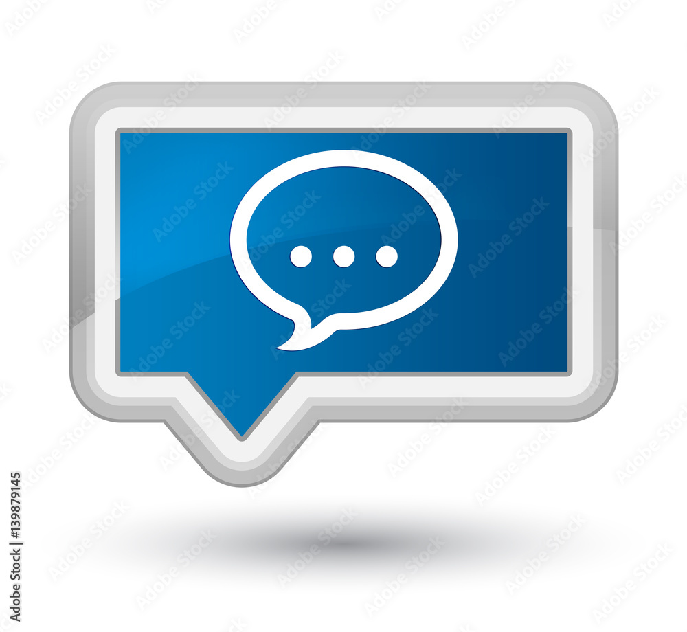 Fototapeta premium Talk icon prime blue banner button