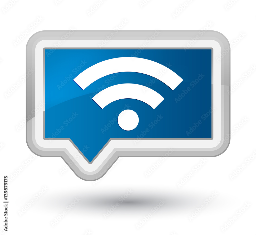 Wifi icon prime blue banner button Wifi icon prime blue banner button