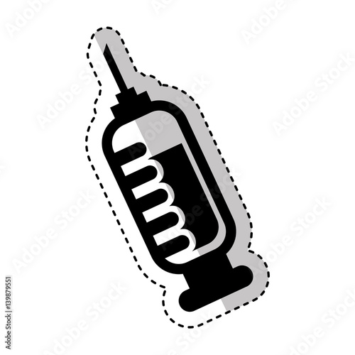 syringe medical isolated icon vector illustration design