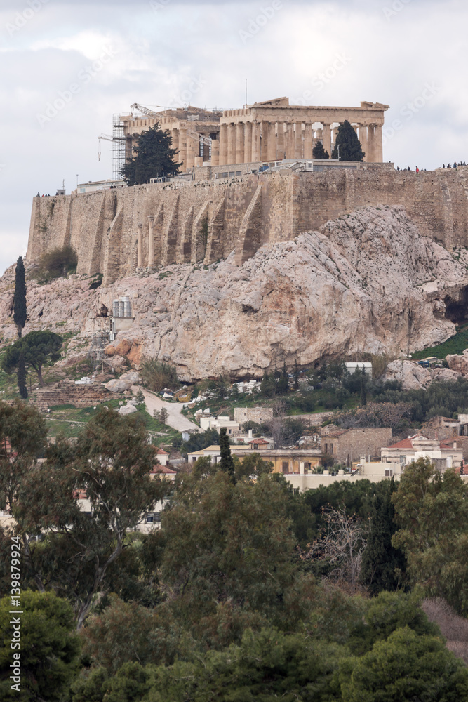 Fototapeta premium Amazing view of the Acropolis of Athens, Attica, Greece