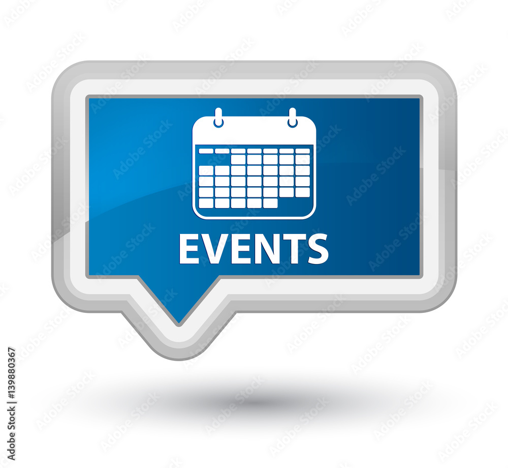 Events (calendar icon) prime blue banner button Events (calendar icon) prime blue banner button