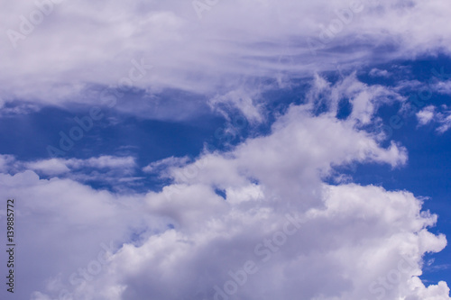 Sky with clouds nature background