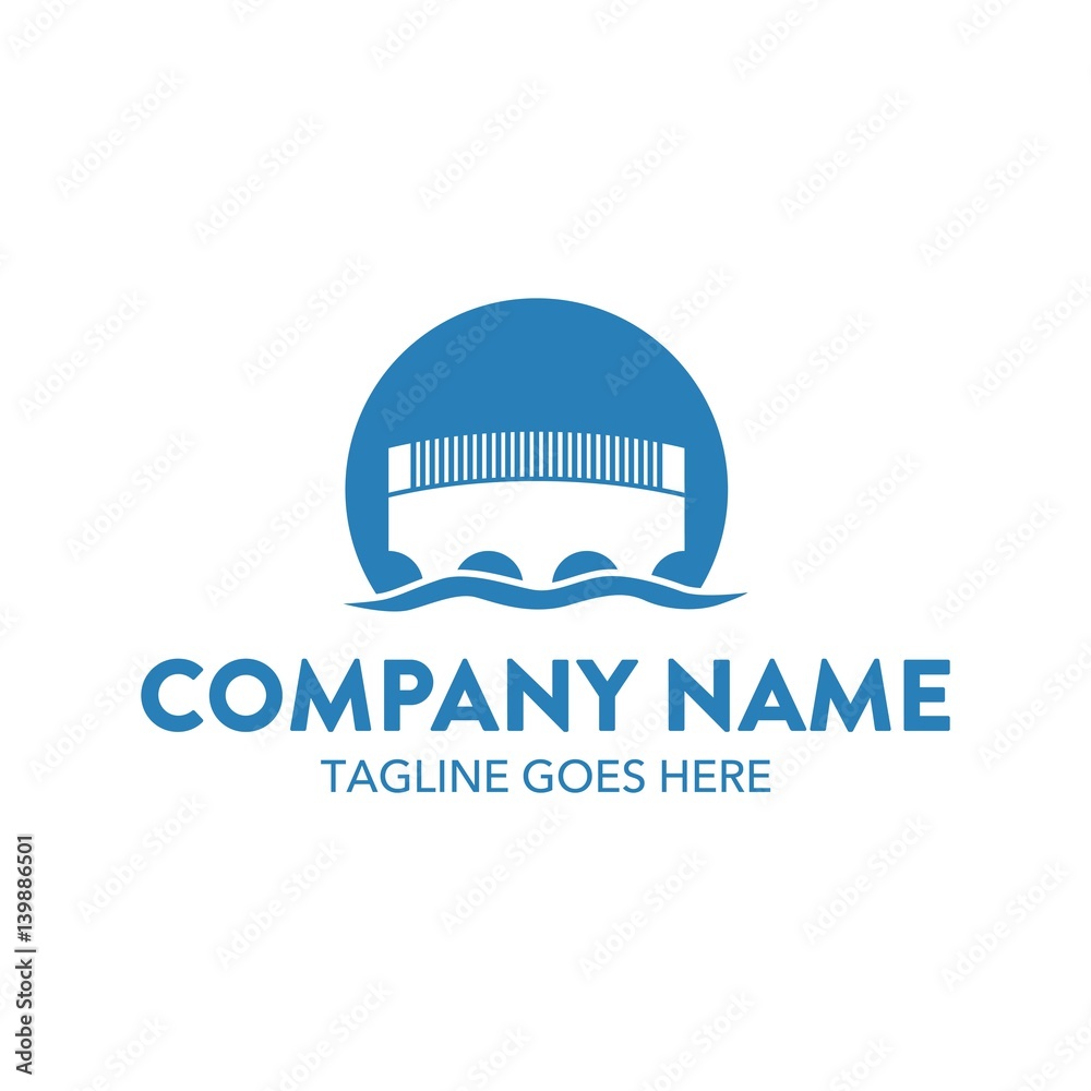 Bridge Unique Logo Template