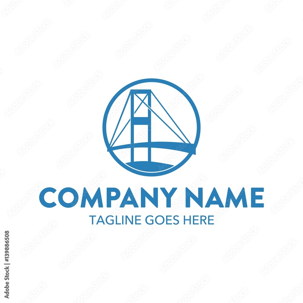 Bridge Unique Logo Template Bridge Unique Logo Template