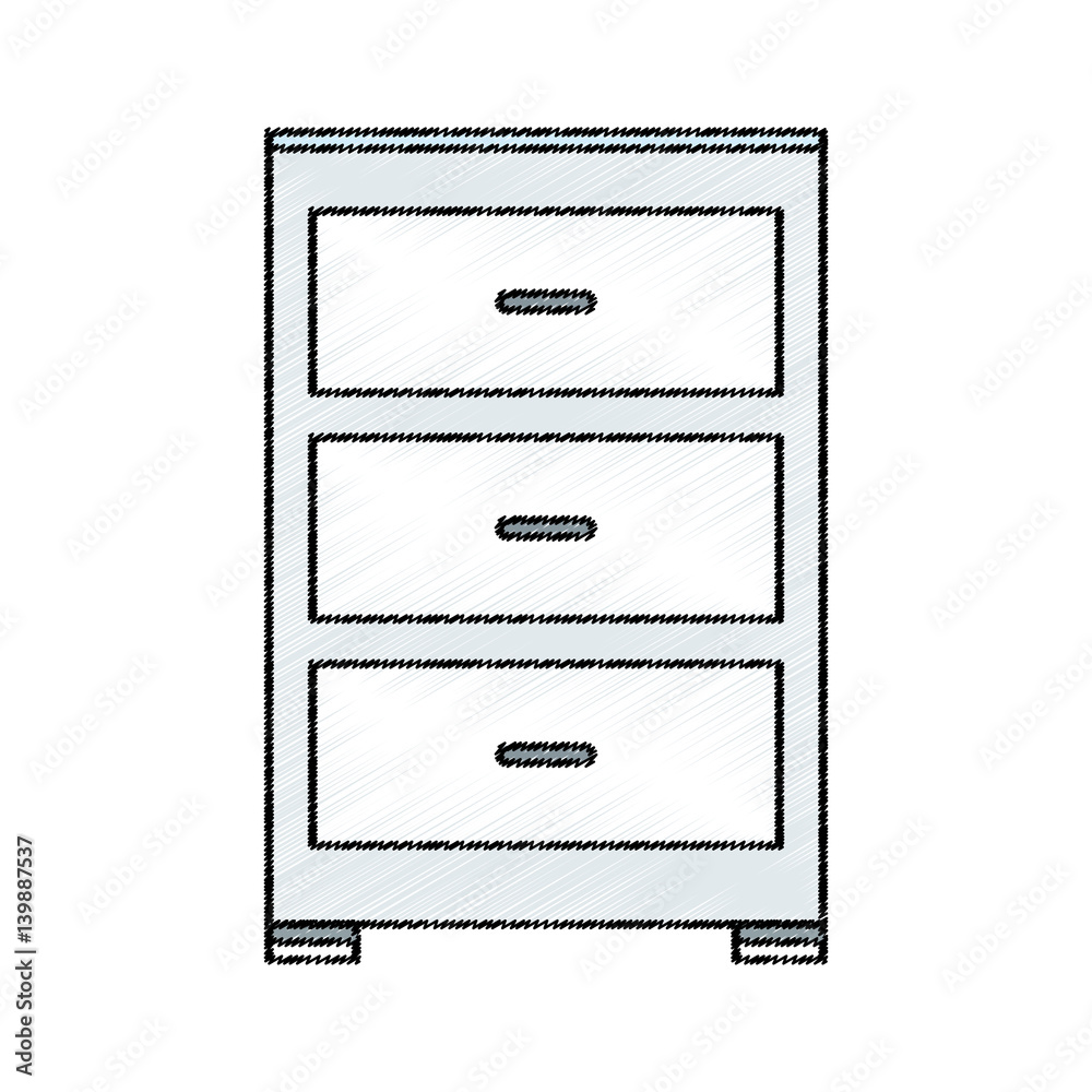 drawer icon over white background. vector illustration drawer icon over white background. vector illustration