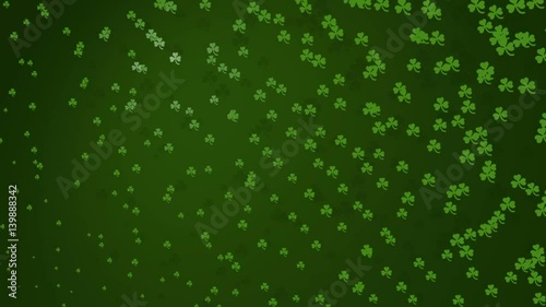 Saint Patricks Clover Seameless Animation Background  photo