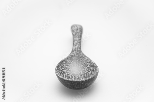 wooden spoon isolated on wh...