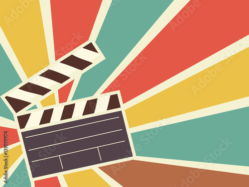Clapper Board Color Burst
