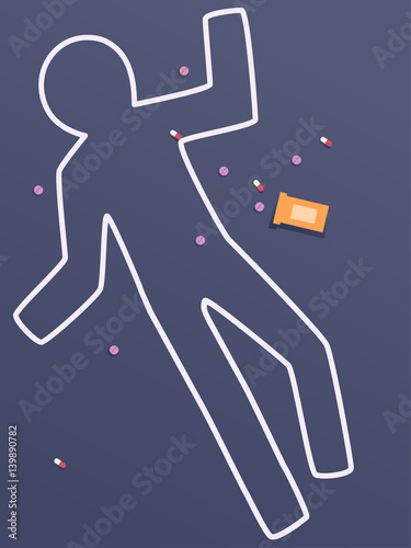 Police Chalk Drug Overdose