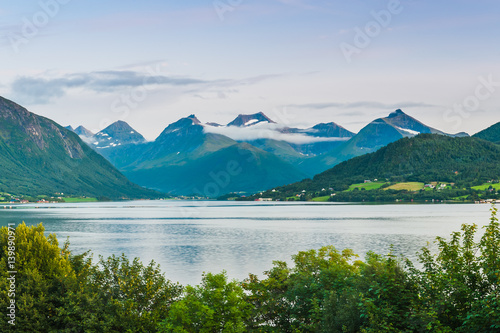 Stunning views of the fjord. The county of More og Romsdal. Norway © alexanderkonsta