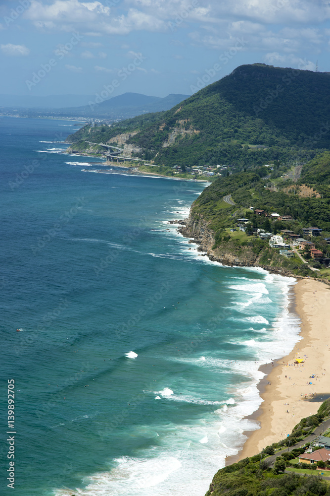 Stanwell Tops Look South New South Wales Australia. Copyspace.