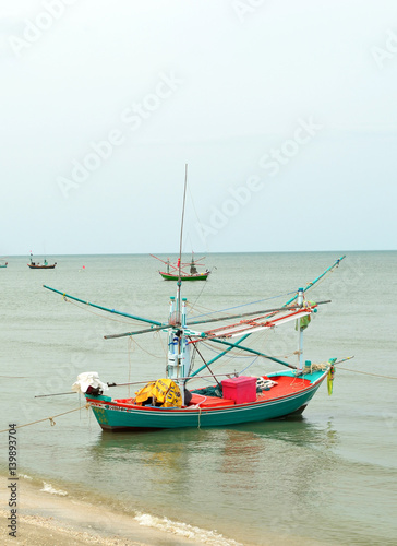 Fishing trawler on the wate...