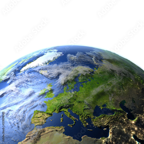 Europe on planet Earth