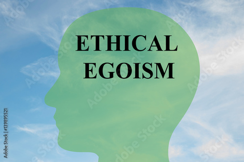 Obraz na plátně Ethical Egoism concept