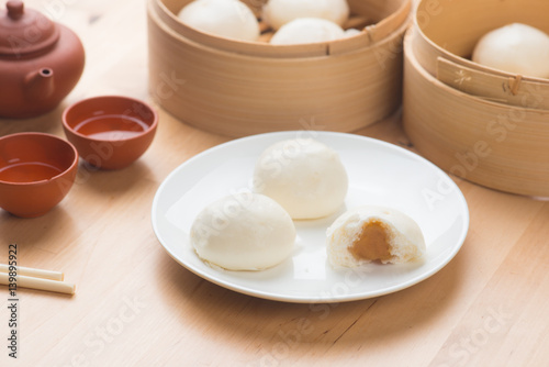 bao ,popular chinese dim sum food