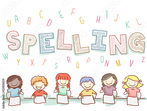 Stickman Kids Spelling Paper