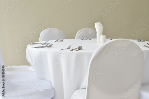 Fine restaurant dinner tabl...