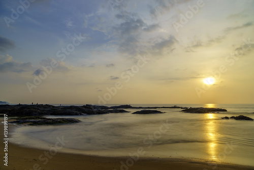Sunset Khao Lak beach Thailand