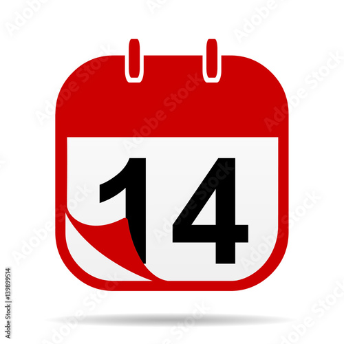 14 on Calendar icon