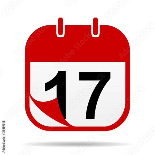 17 on Calendar icon