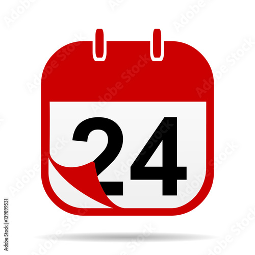 24 on Calendar icon