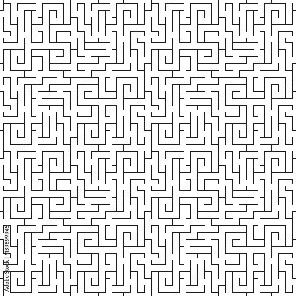 Seamless geometric pattern. Abstract maze background. Seamless geometric pattern. Abstract maze background.