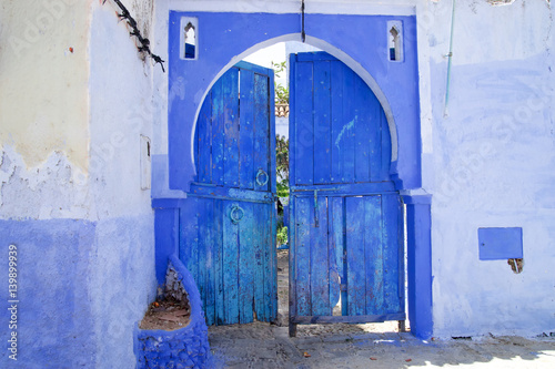 moroccan door chefchaouen spanish gate old © scott
